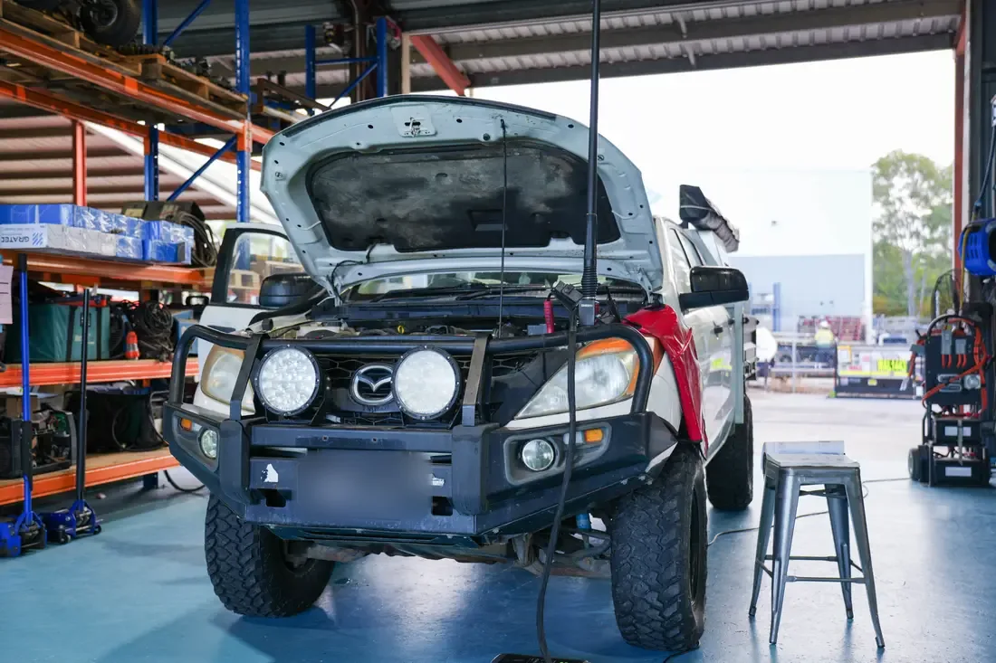 New 4WD accessory and spotlight fit-out in the ACES workshop